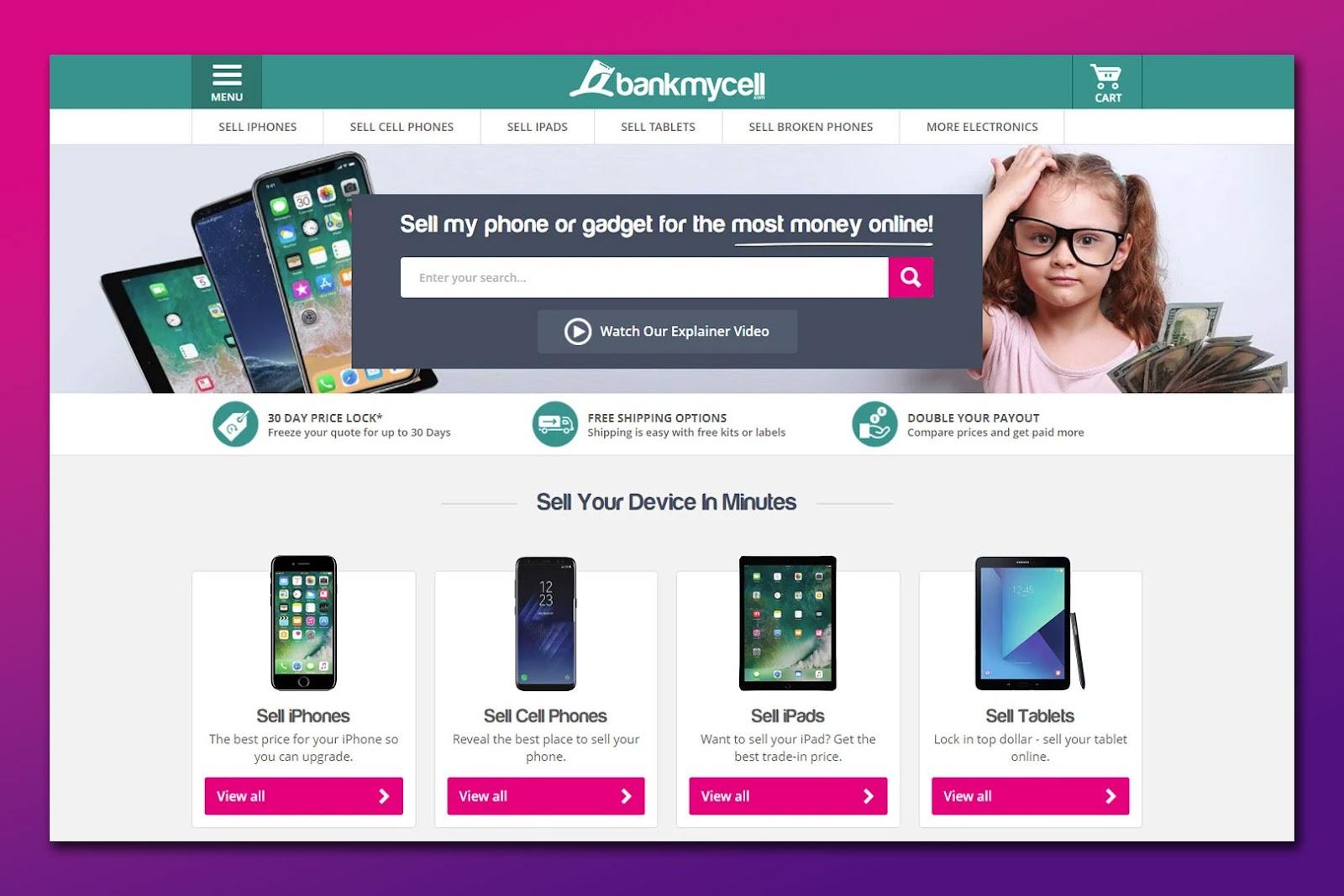 BankMyCell Platform for Selling a Broken iPhone