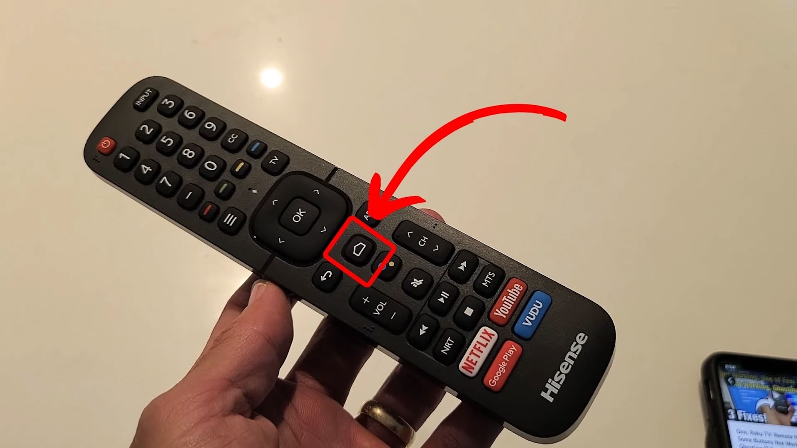 Hisense TV Remote - Home Button