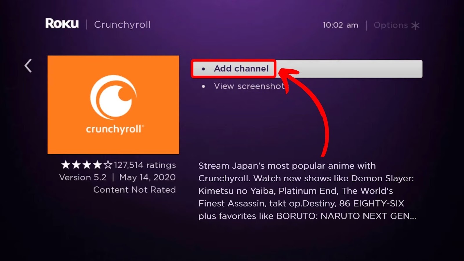 How to Open Crunchyroll on Roku Samsung TV