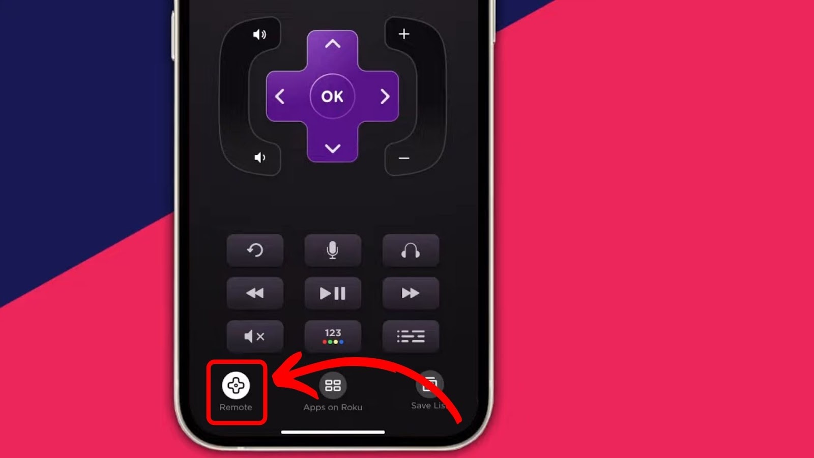 How to Open Remote Control Panel From the Roku App