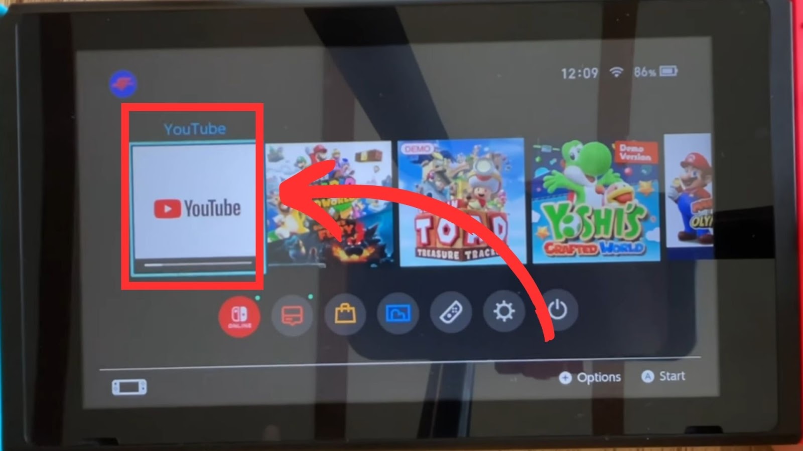 Watch YouTube on Nintendo Switch - Step 4