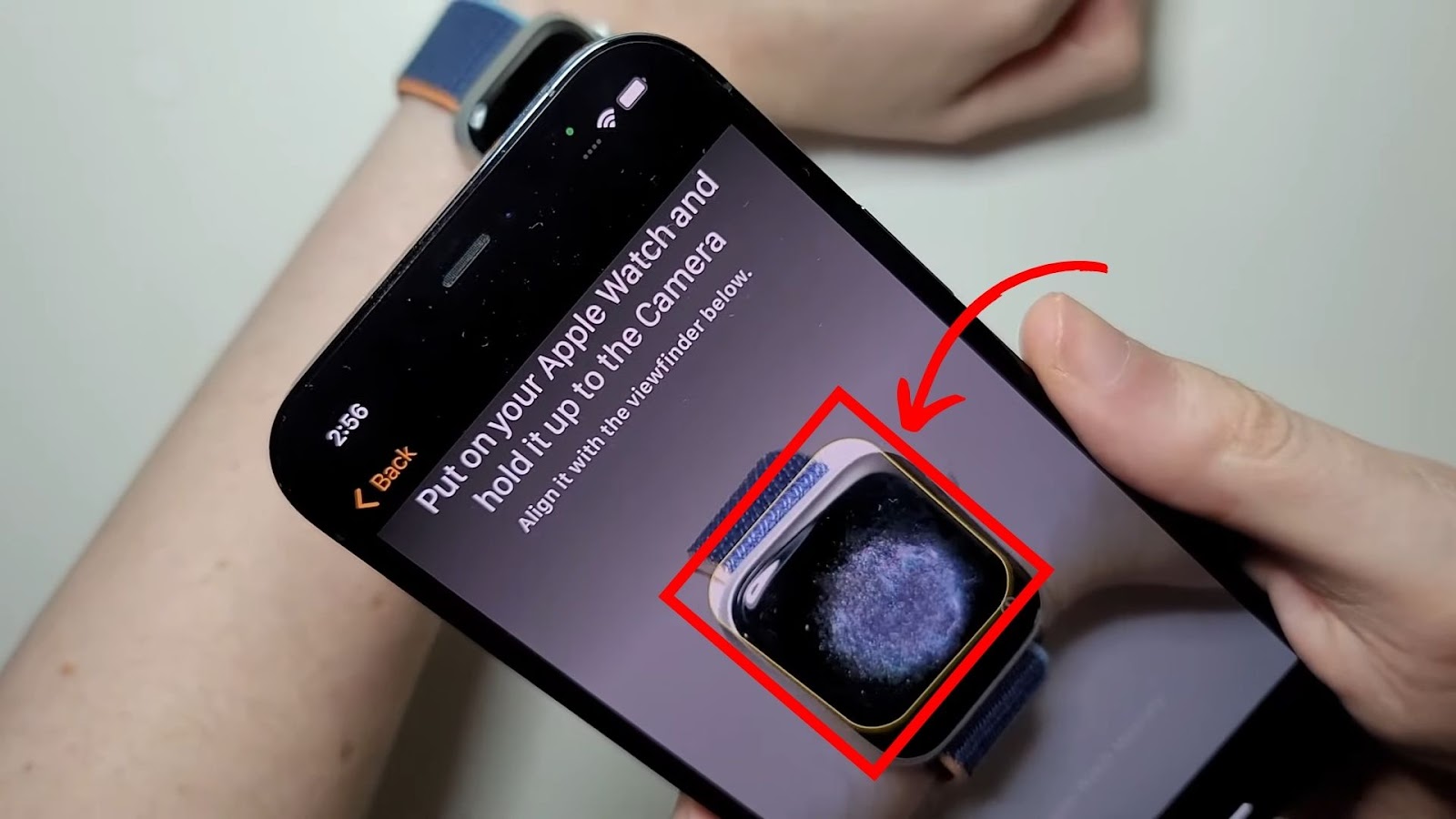 Apple Watch Alarm Align to the Viewfinder