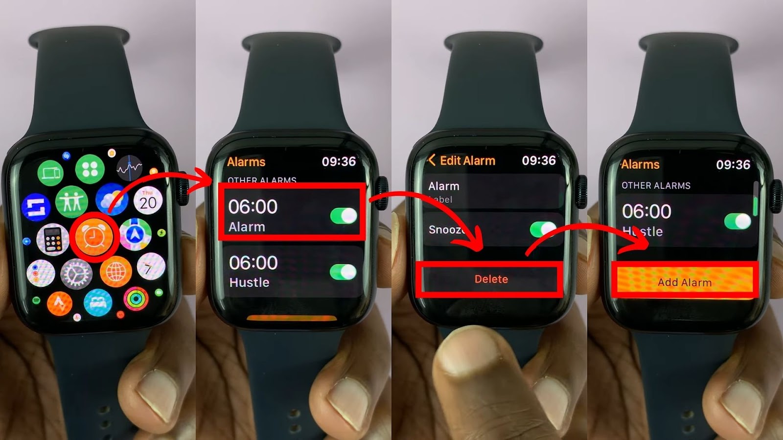Apple Watch - Delete and Add Alarm