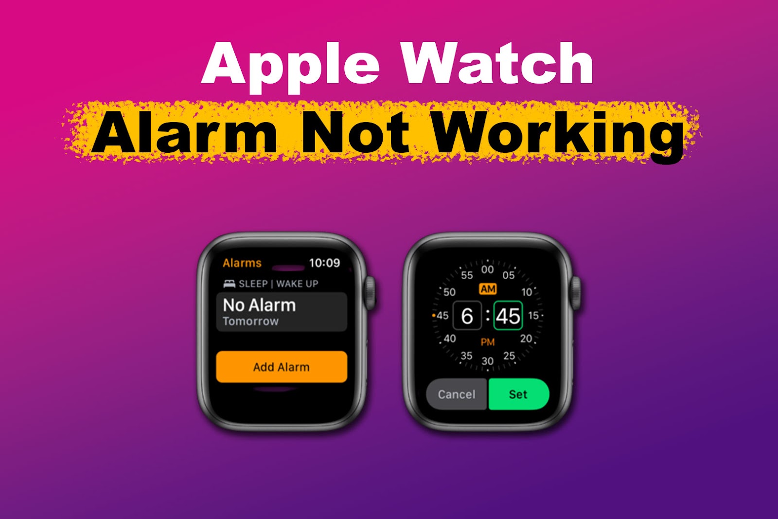 Apple watch best sale alarm without sound