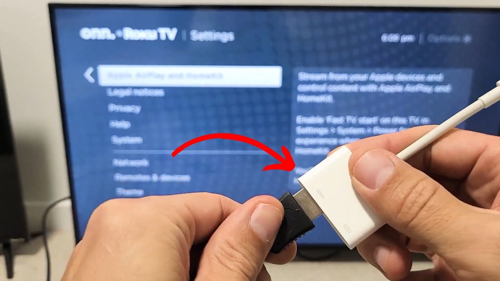 Connect Your iPhone to Roku TV via HDMI