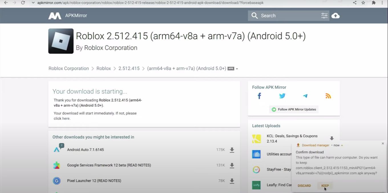 Download Roblox APKs for Android - APKMirror
