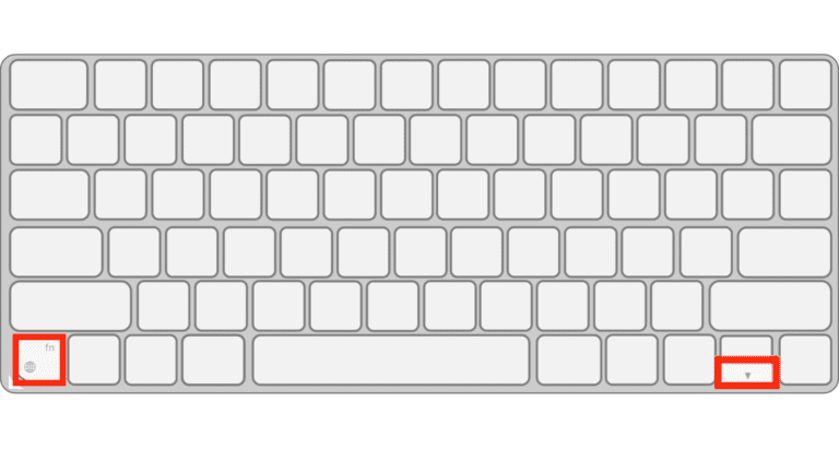 shift page down on mac