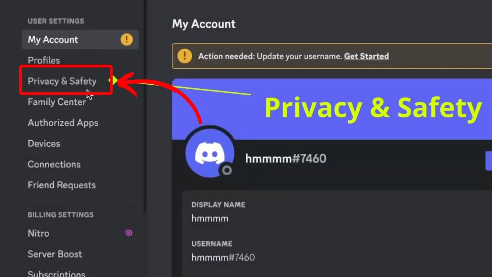 Privacy and Safety - Turn Off DMS Discord Desktop