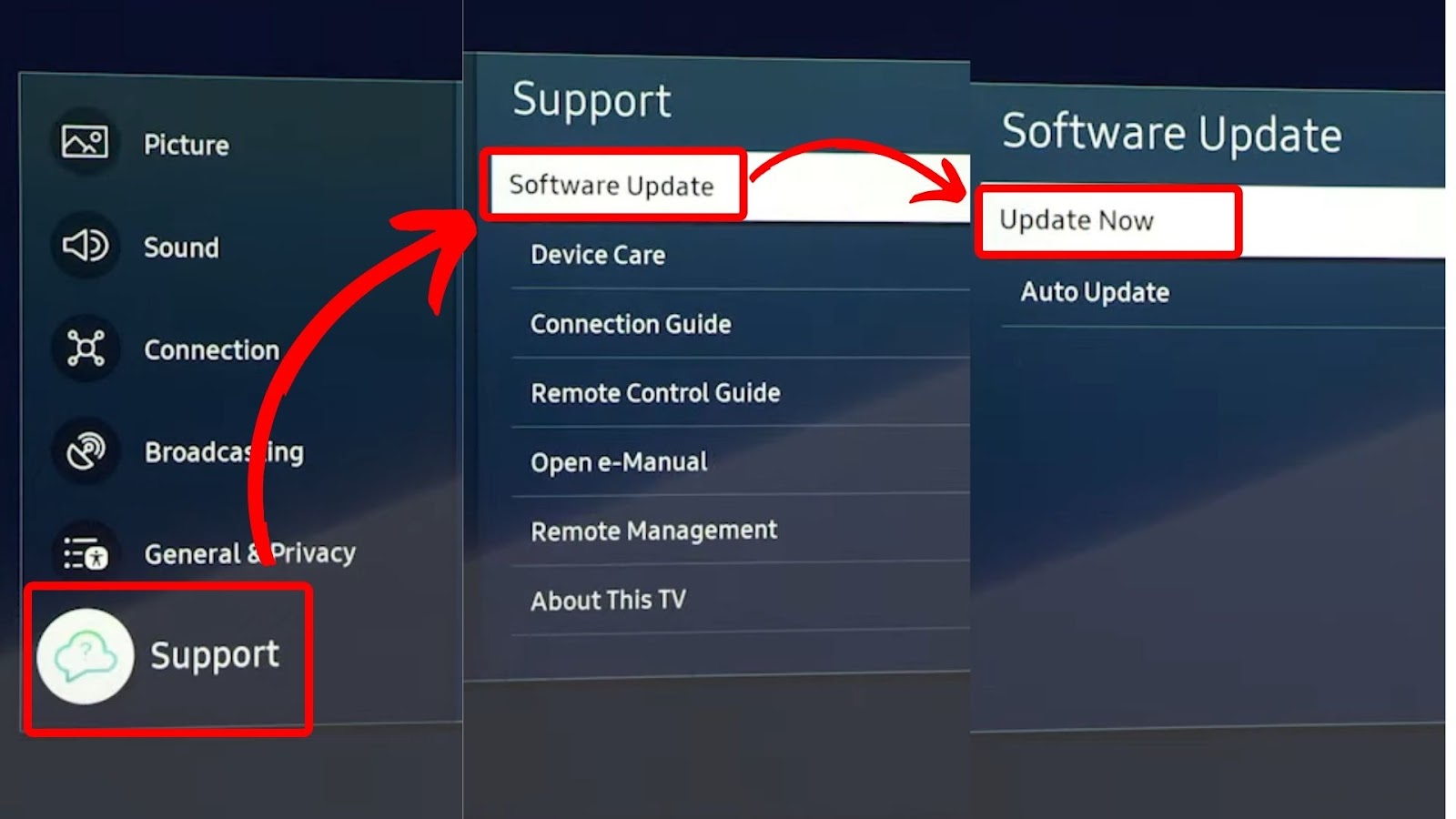 How to Update Samsung TV Software