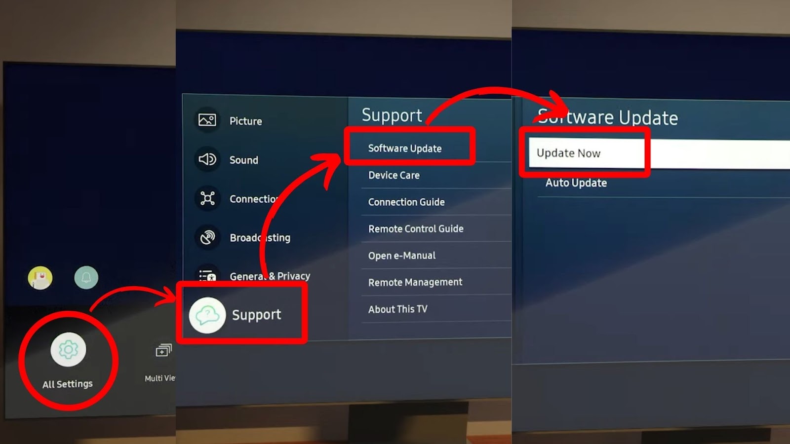 How to Conduct a Software Update on Samsung TV