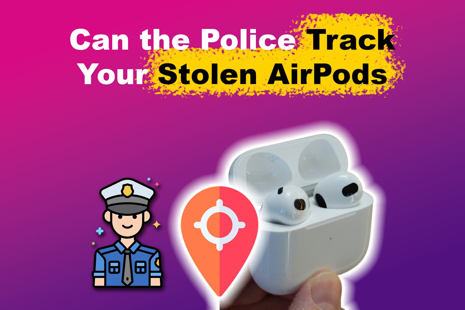 Tracking stolen online airpods