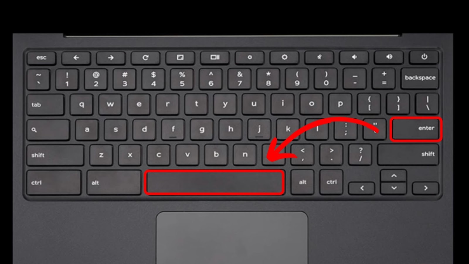 Enter and Space Keys on Chromebook