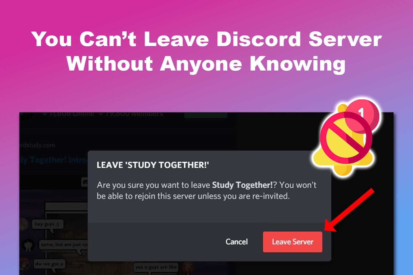 Can You Leave Discord Server Without Anyone Knowing