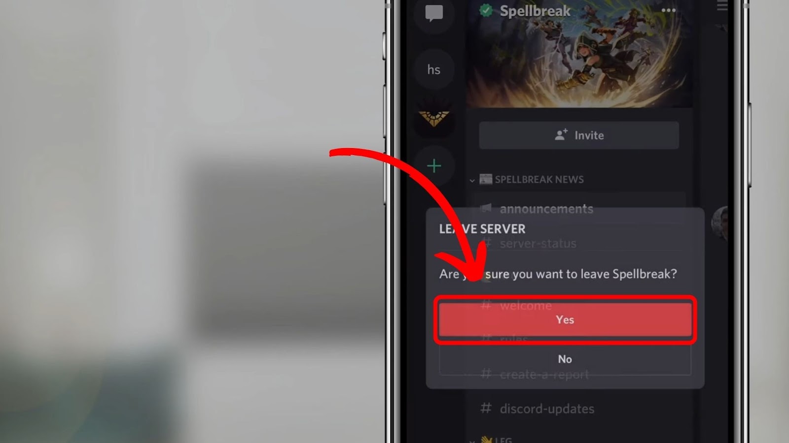 How To Leave Server On Discord Mobile