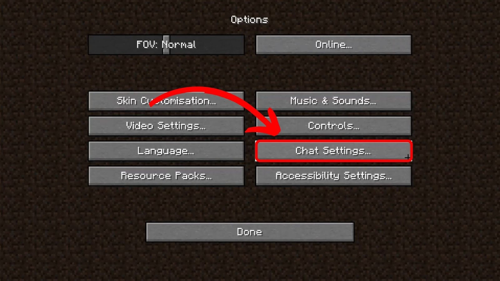 How to Open Chat Settings in Minecraft