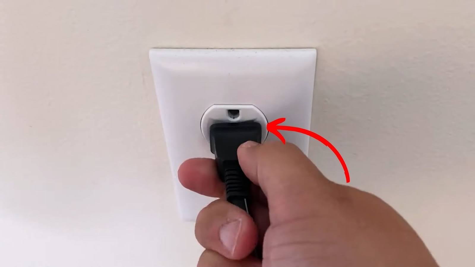 Plugging Sharp Roku TV Power Cable