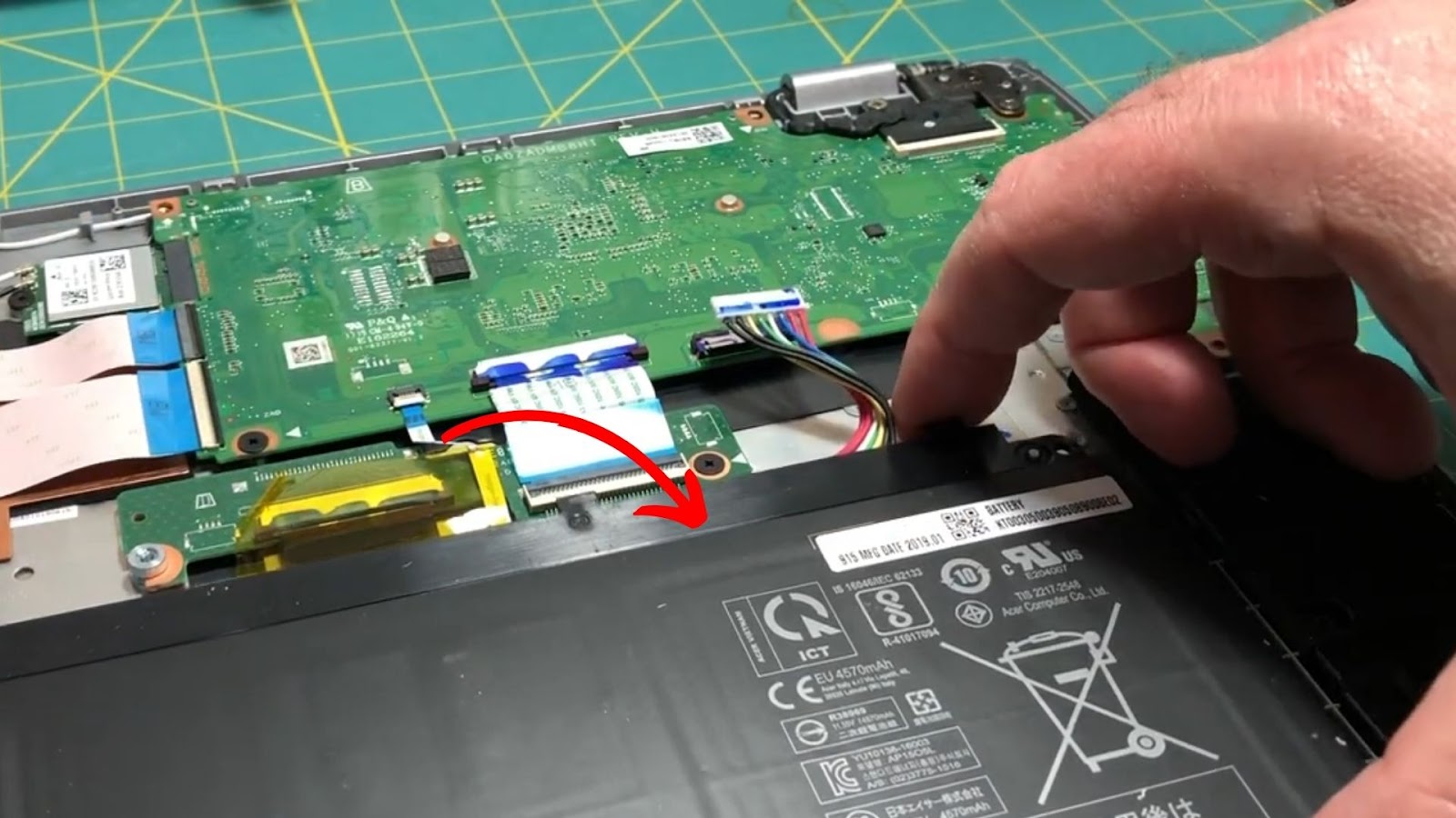 Remove the Chromebook Battery