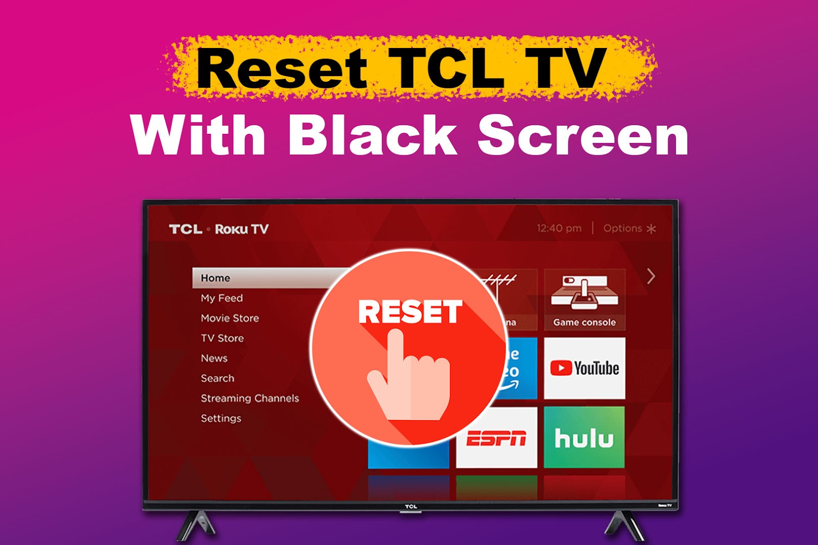 How To Reset TCL TV With Black Screen