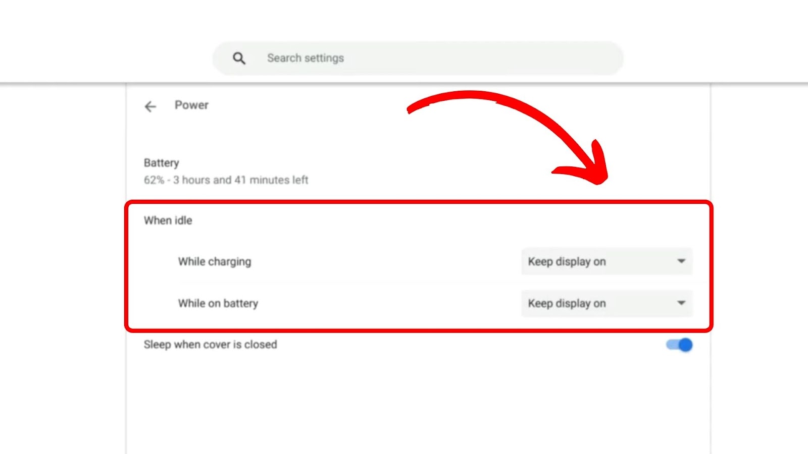 Accessing Chromebook Battery and Display Settings