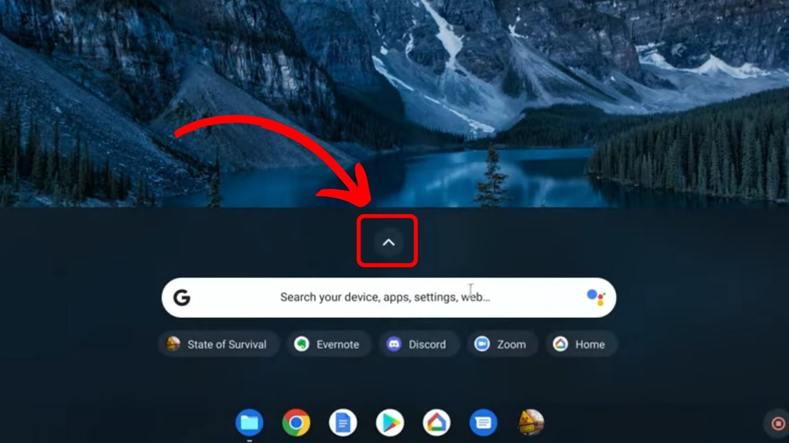 How to Access Chromebook Launcher Section