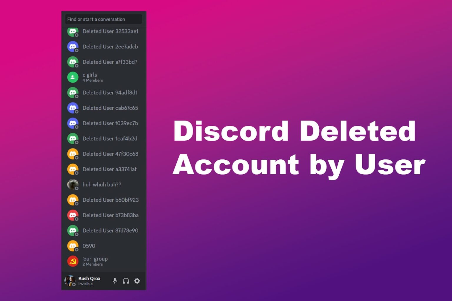 Deleted User on Discord [ Things You Must Know] - Alvaro Trigo's Blog