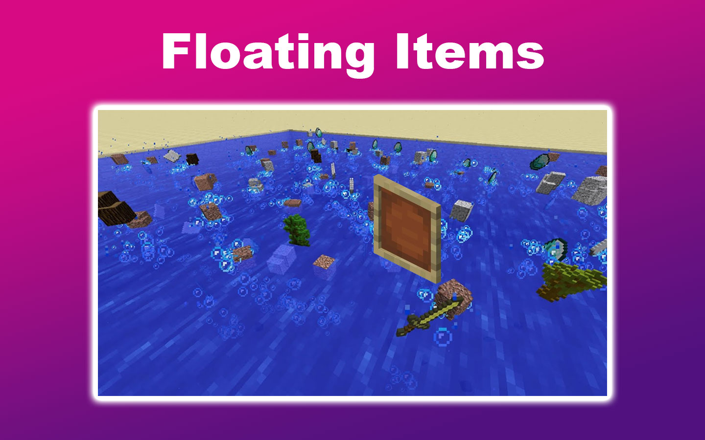 Minecraft Invisible Item Frame Floating Items
