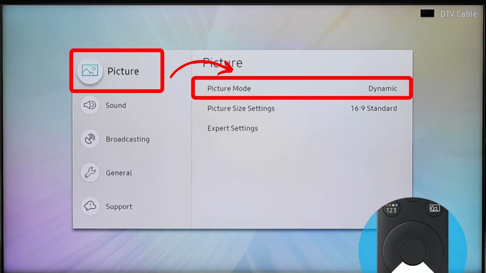 Mode Not Supported Picture Mode on Samsung