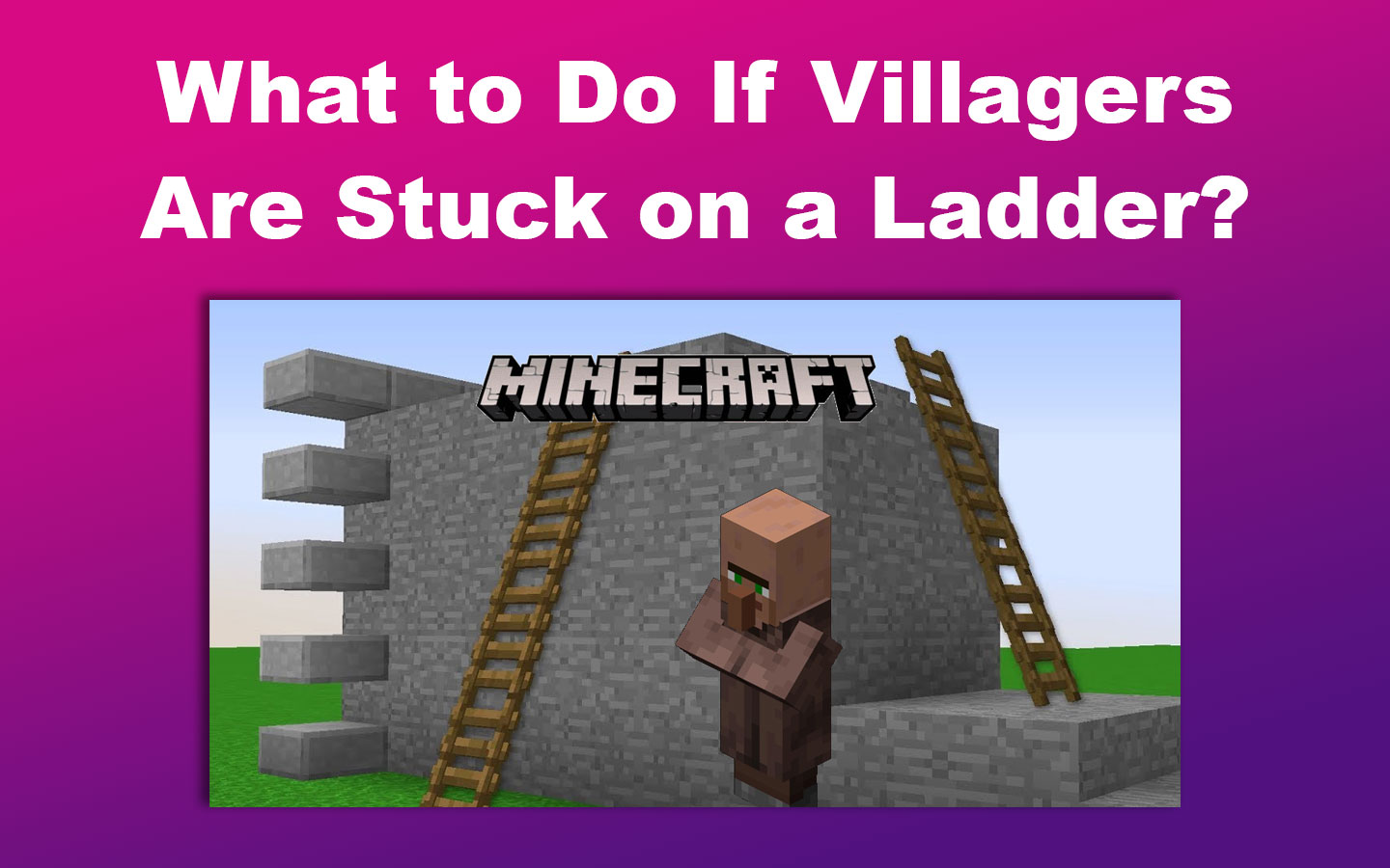 Can Villagers Climb Ladders Stuck