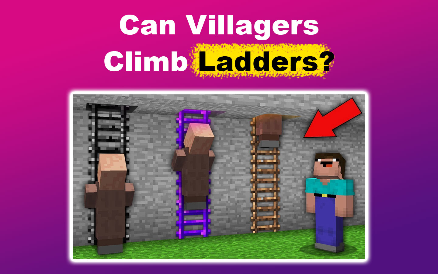 Can Villagers Climb Ladders