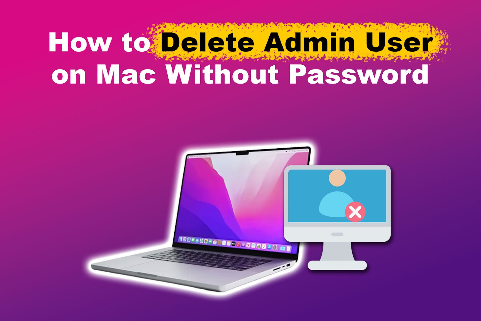 mac delete user without password