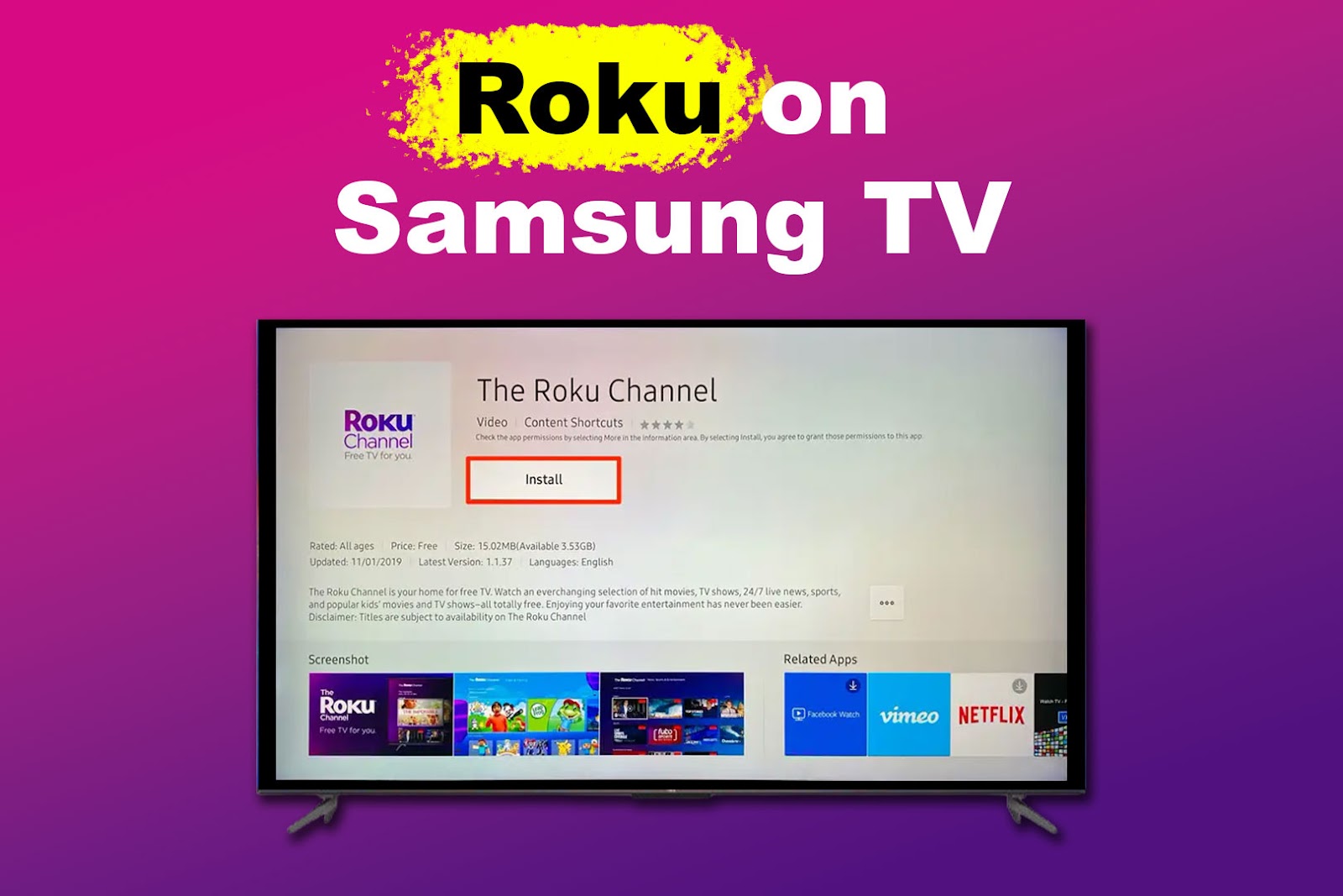 Roku on Samsung TV [✓ Watch It Without a Roku Device]