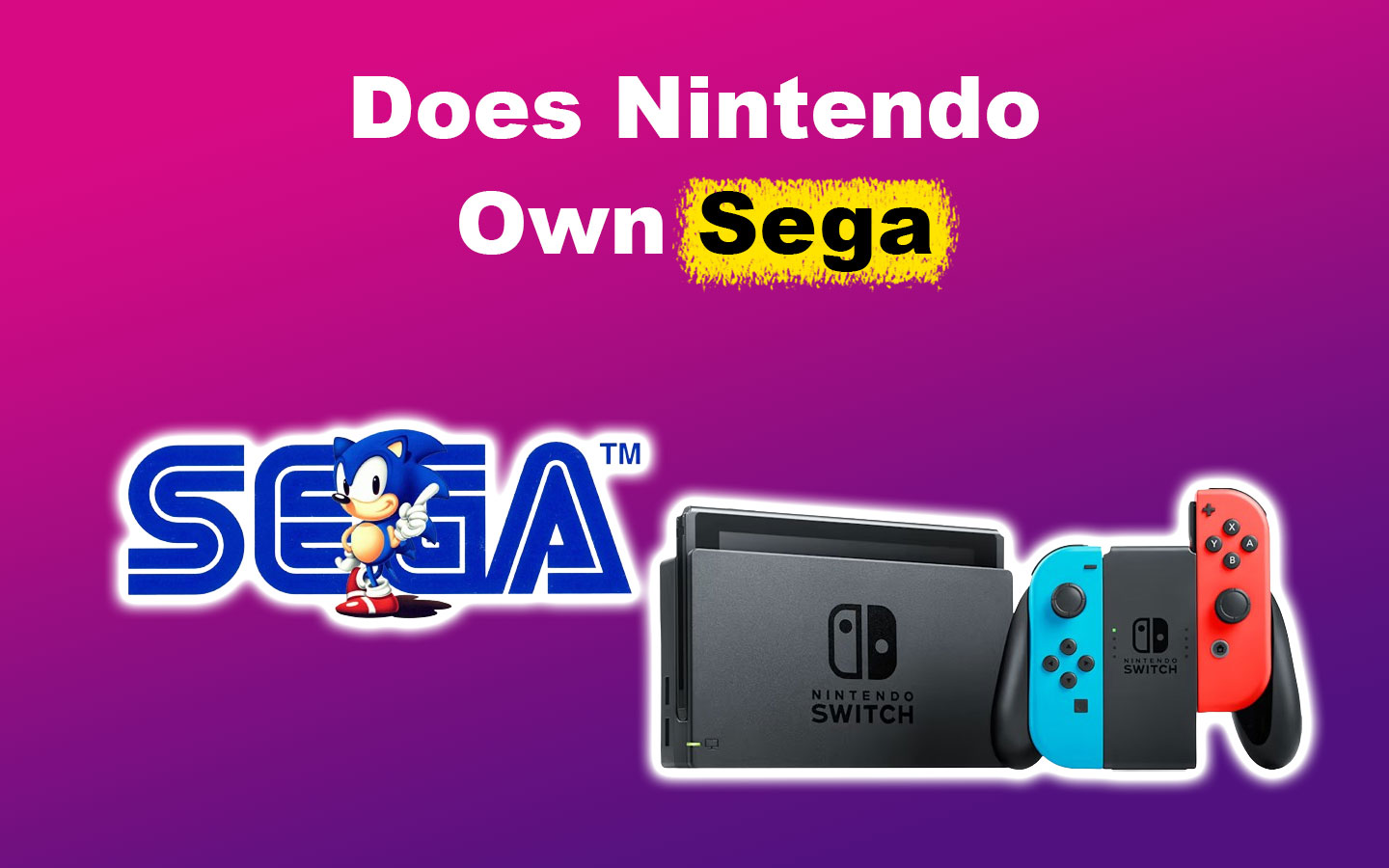 Does Nintendo Own Sega