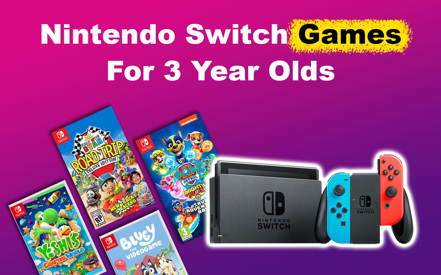 Nintendo Switch Games for 3 Year Olds