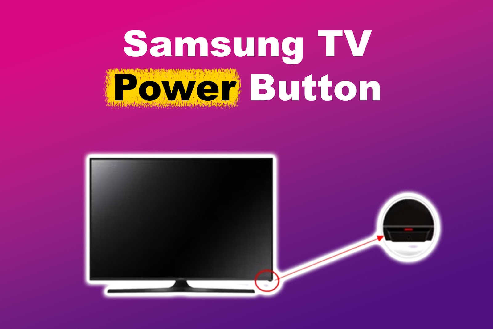 Samsung TV Power Button [✓ Location & Uses]