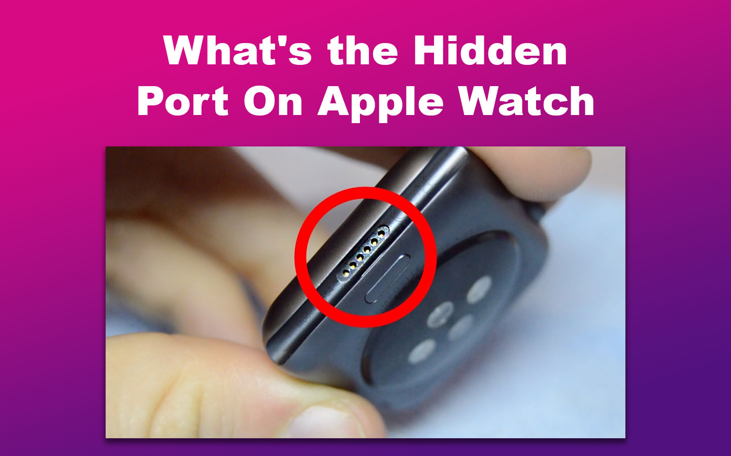 What's the Hidden Port On Apple Watch