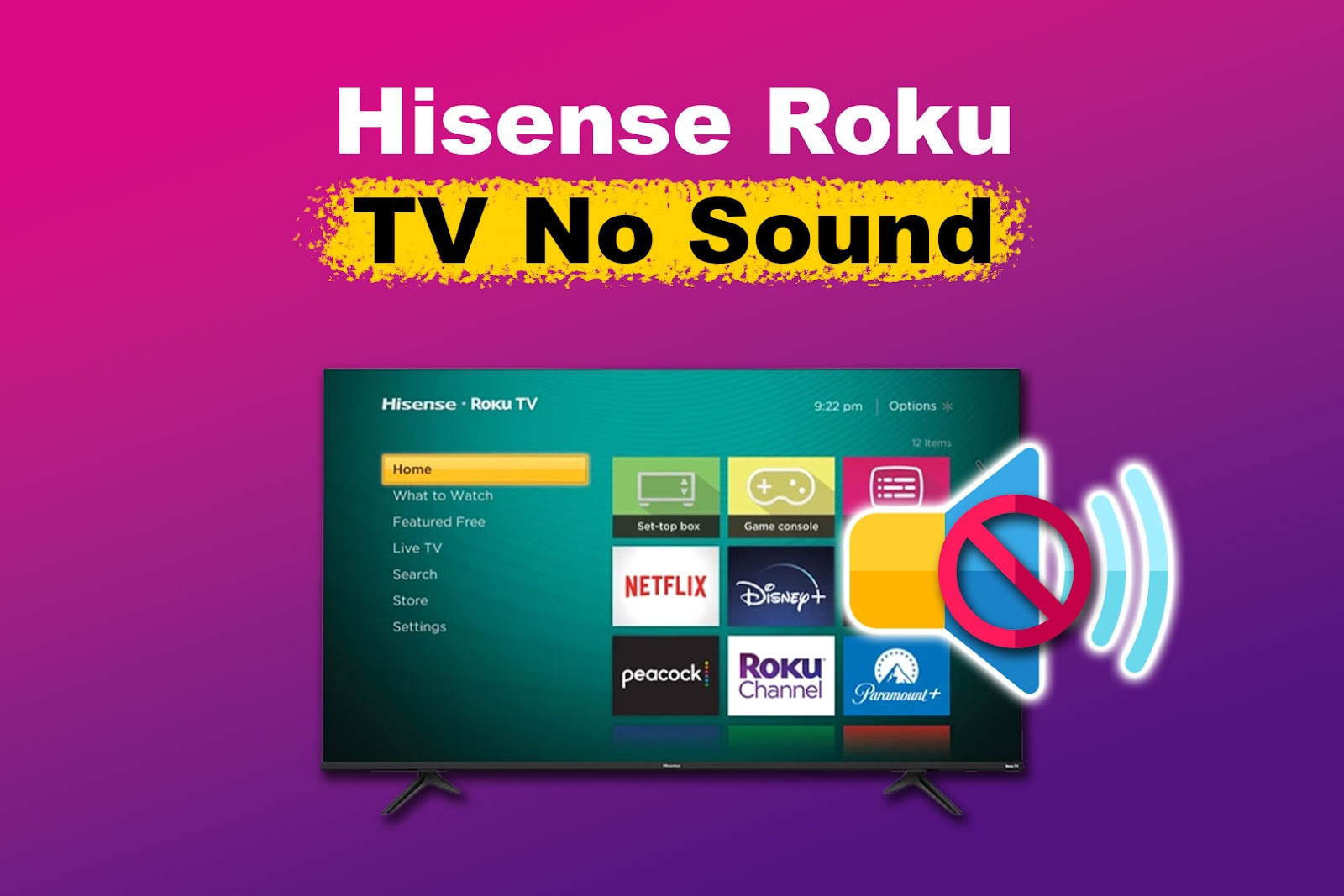 Hisense Roku TV No Sound
