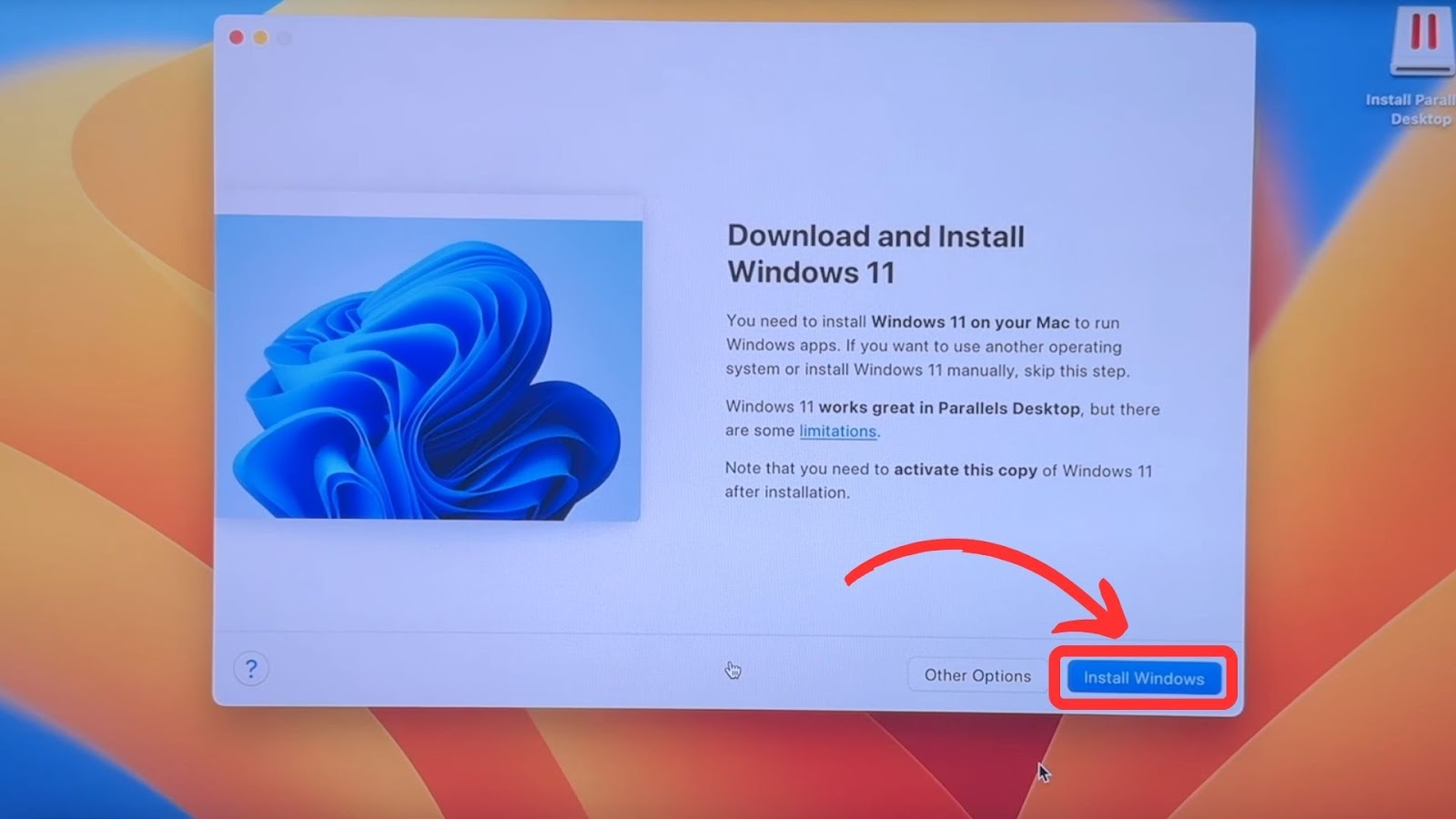 Install Windows on Parallels Desktop Mac