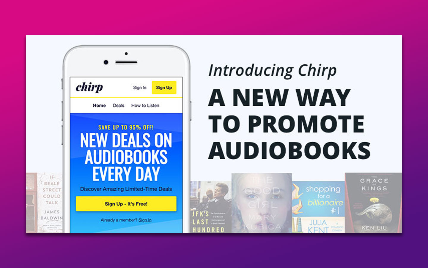 iPhone’s Chirp Audiobook App