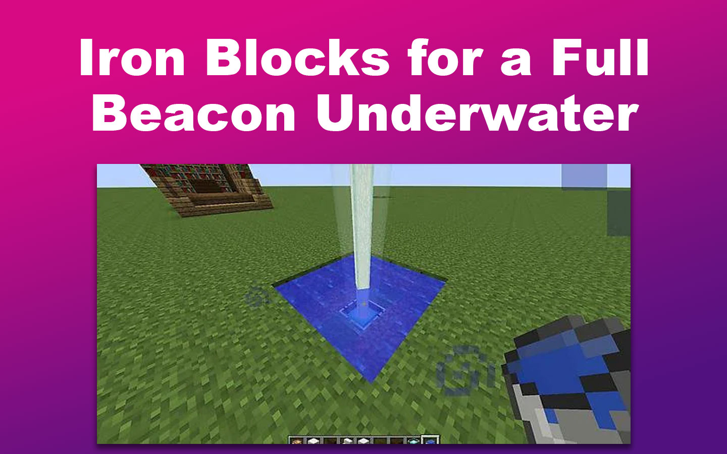 Iron Blocks for a Full Beacon Underwater