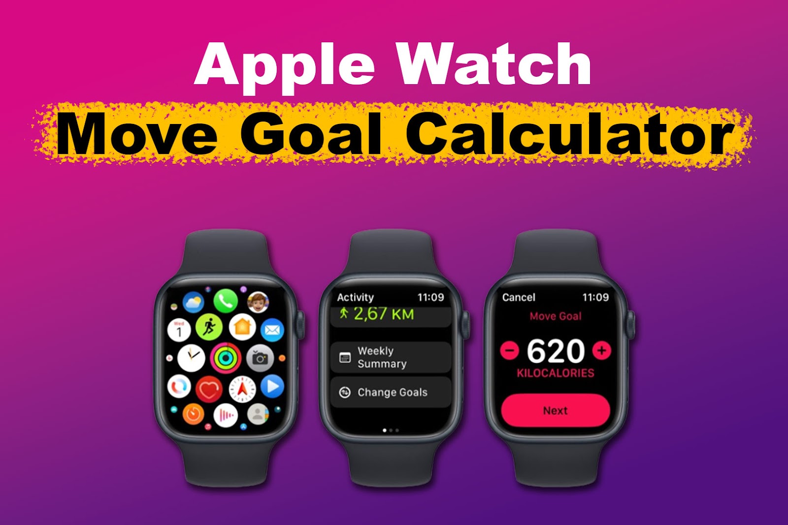 Apple Watch Move Goal Calculator [✓ Set the Right Goal]