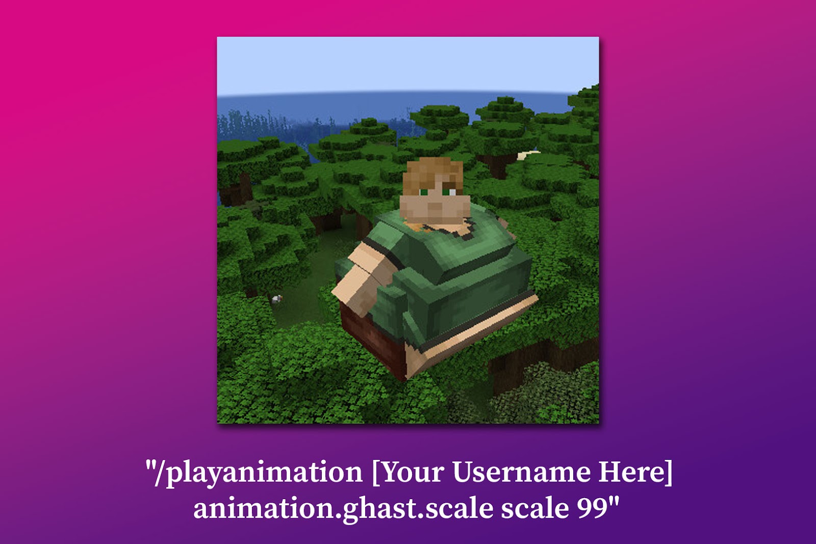 Fun Commands for Minecraft Become Fat