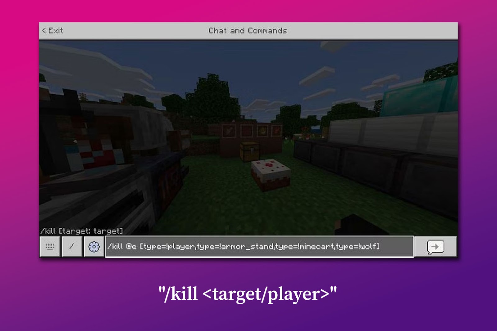 Fun Commands for Minecraft Kill Mobs