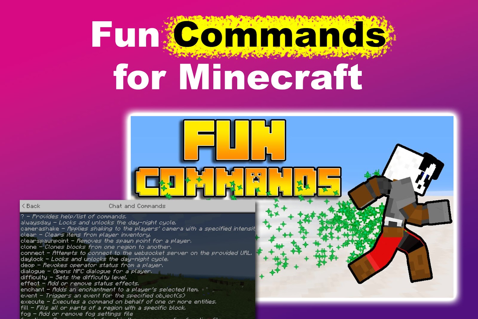 9 Fun Commands for Minecraft [How to Execute Them]