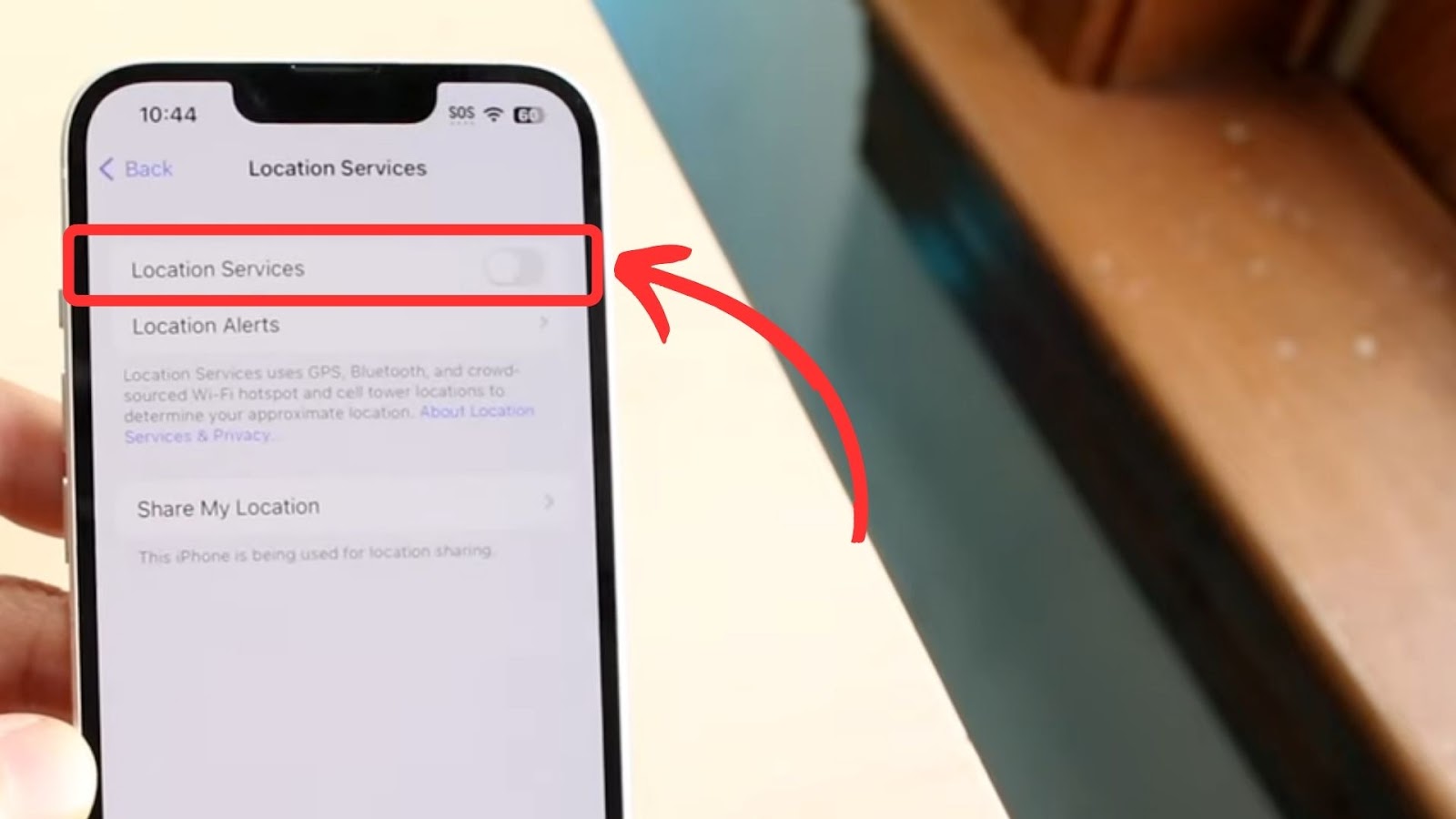 Disable iPhone’s Location Services