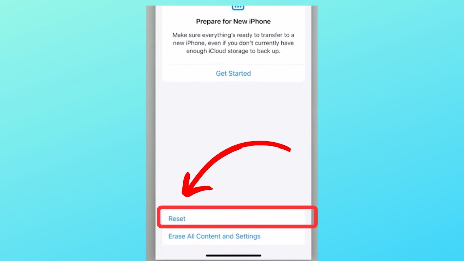 Click Reset Button Fix iPhone Network Settings