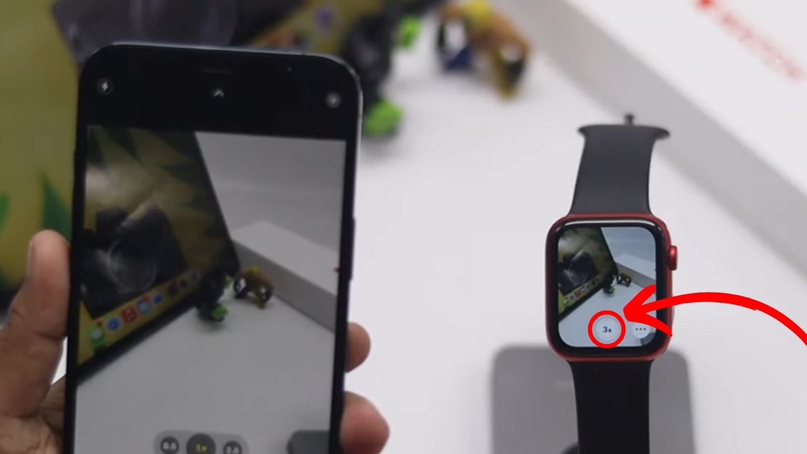 Click Shutter Button Use Apple Watch Camera