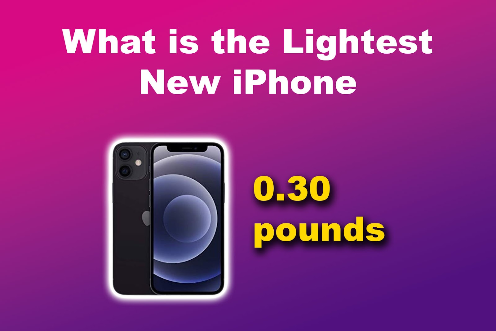 What is the Lightest New iPhone