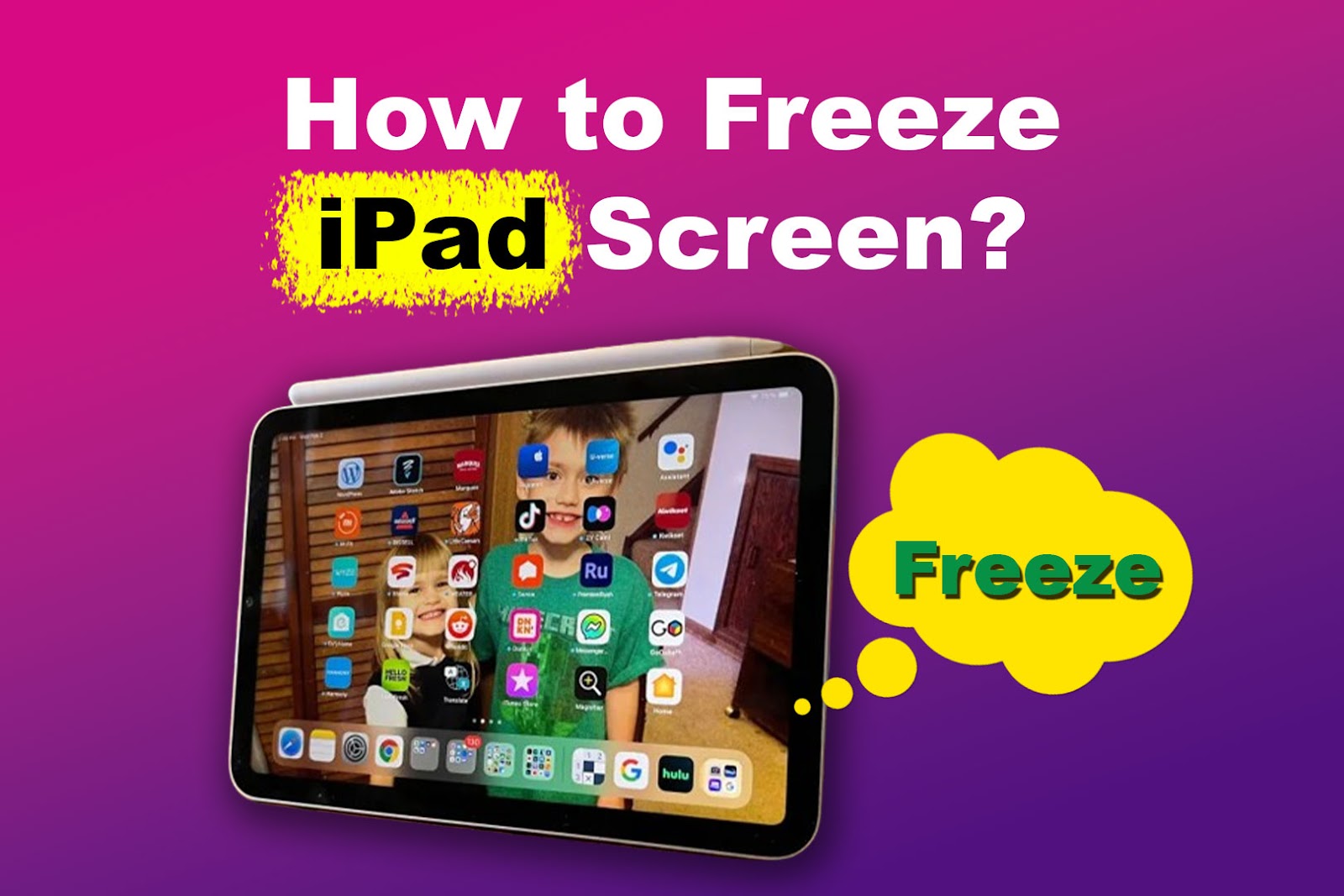 Freezing an iPad Screen