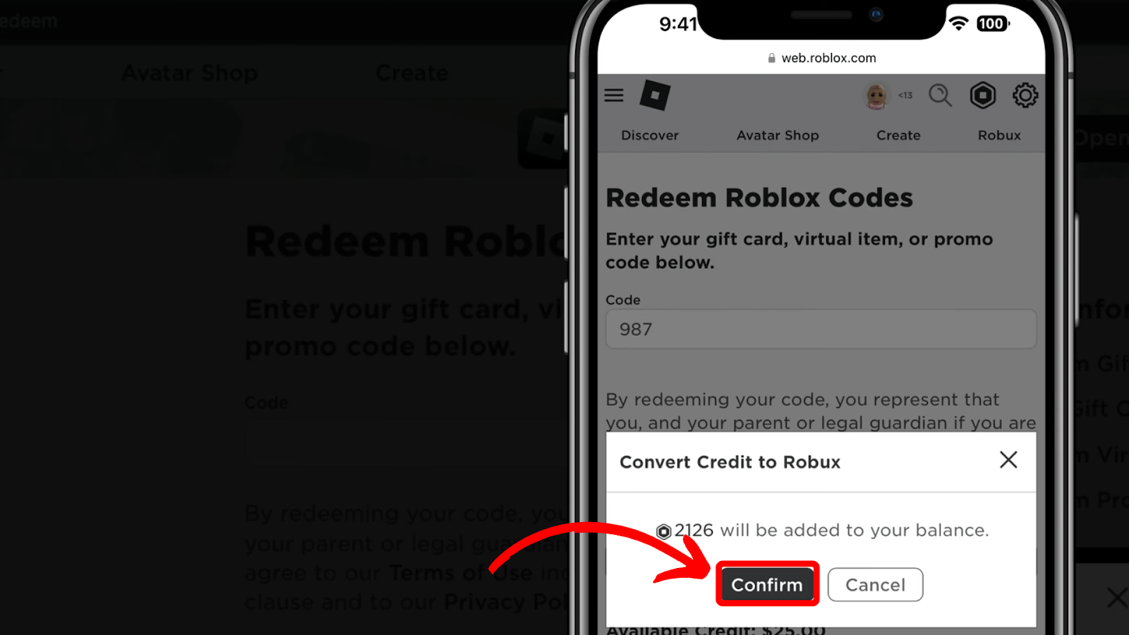 Convert the Roblox Gift Card Into Robux