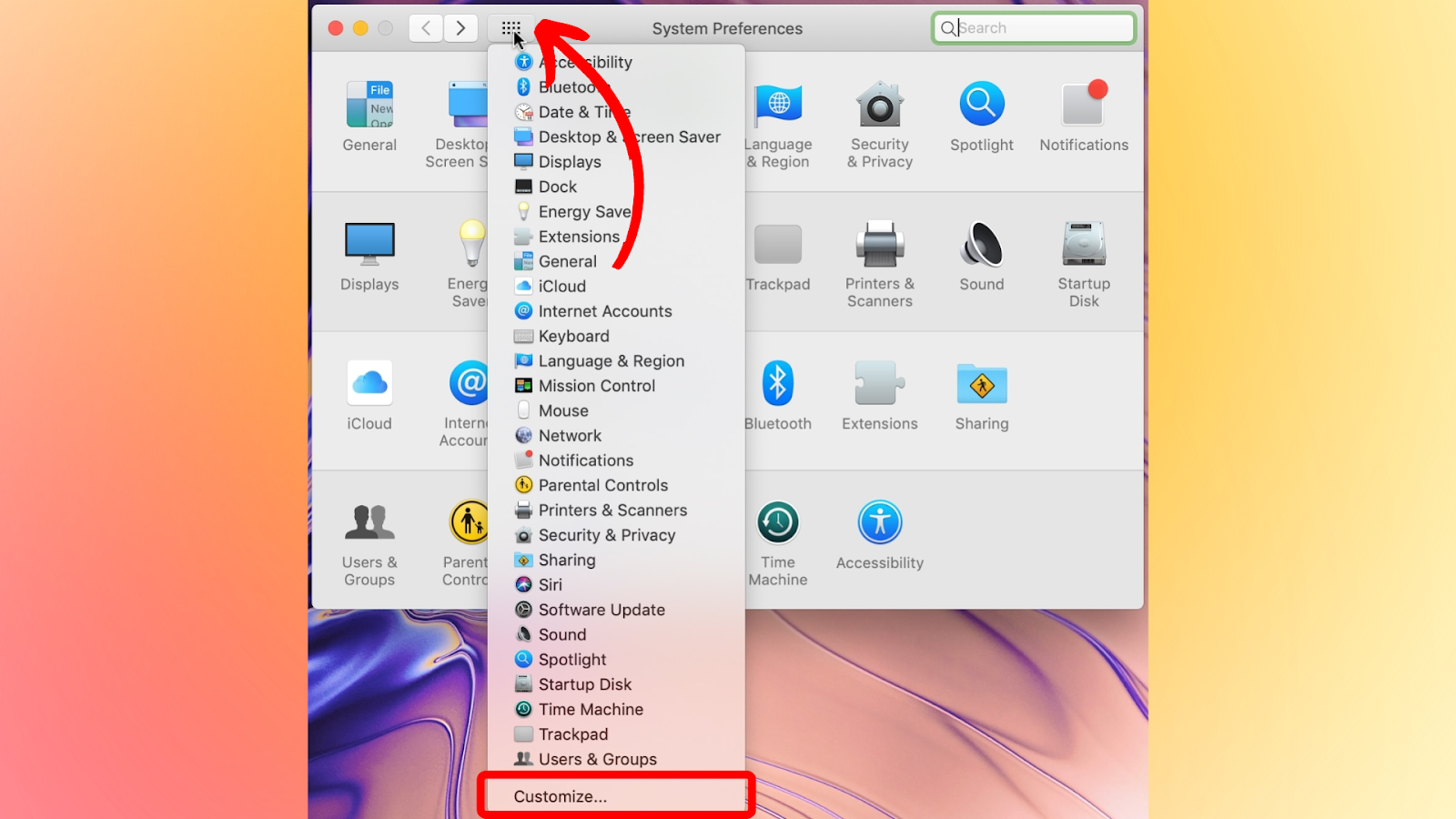 How To Customize System Preference On Mac